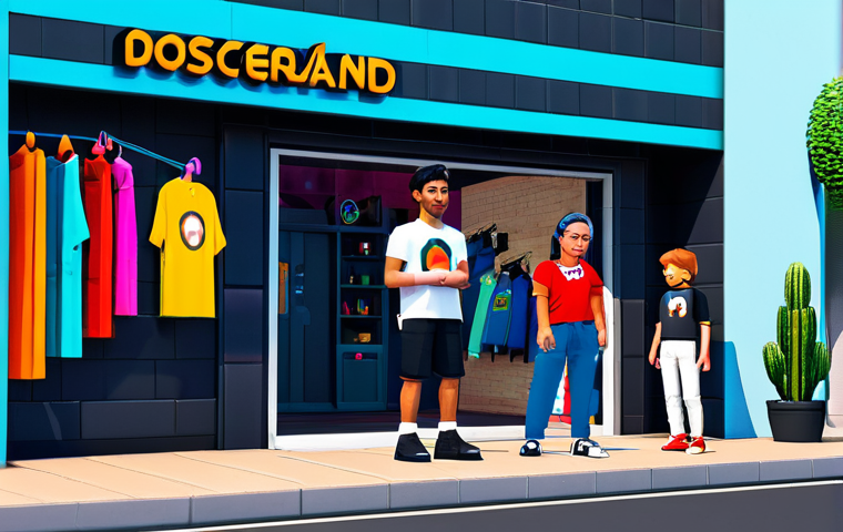 Independent Designer Showcase**

A vibrant, family-friendly scene inside Decentraland, showcasing a young, enthusiastic clothing designer (male or female, appropriate attire) presenting their digital clothing collection. The avatars are diverse and fully clothed in creative, pixelated outfits.  The background features a digital storefront with the designer's brand logo.  Perfect anatomy, natural proportions, well-formed hands, proper finger count.  Safe for work, appropriate content, fully clothed, professional, modest, digital art, high quality.

**